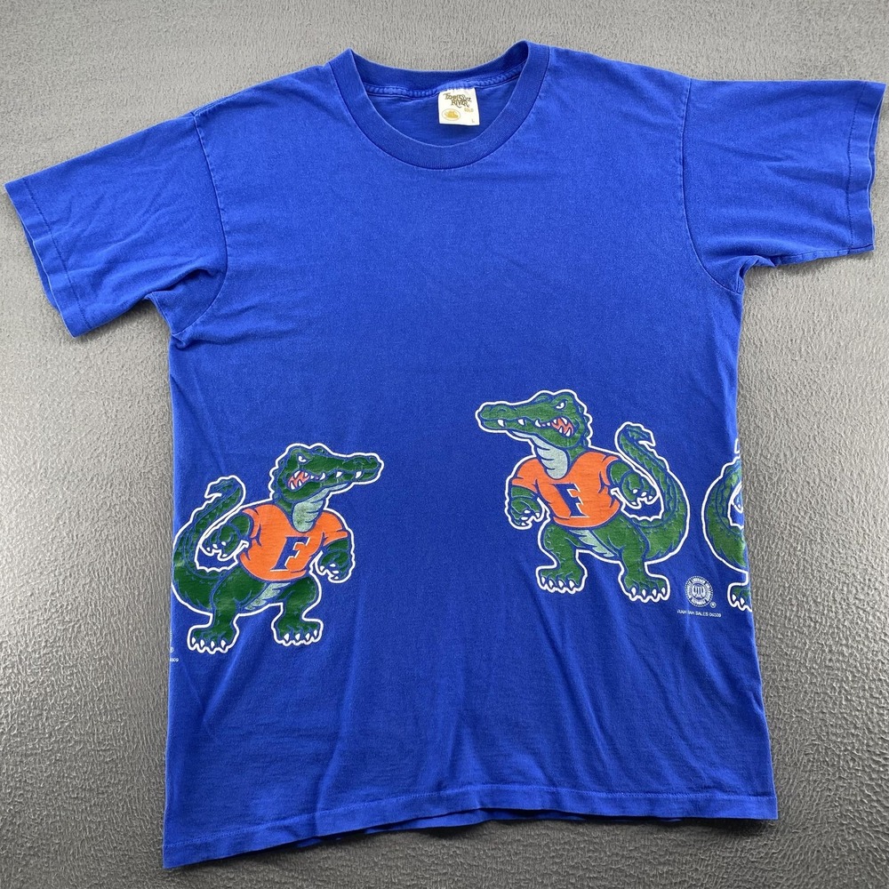VTG Florida‎ Gators Shirt Mens Large Blue NCAA Football Tennessee River 90s